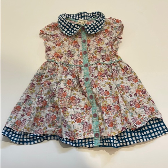 Matilda Jane Floral Dress with Blue Accents - Picture 2 of 7